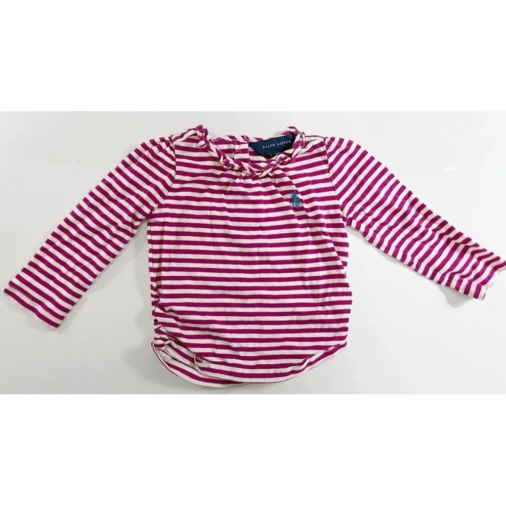 Ralph Lauren • Pink Striped Kids Shirt